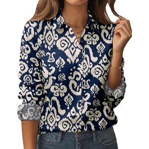 siliteelon Women Button Down Shirts Dress Shirts Long Sleeve Classic-Fit Cotton(Blue Twill)