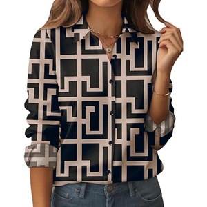 siliteelon Women Button Down Shirts Dress Shirts Long Sleeve Classic-Fit Cotton(Yellow and Black Twill)